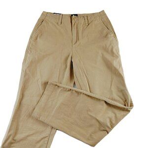 GAP Slim Ankle Chino Pant Women's Size 4 Tan Khaki High Rise Stretch Pockets